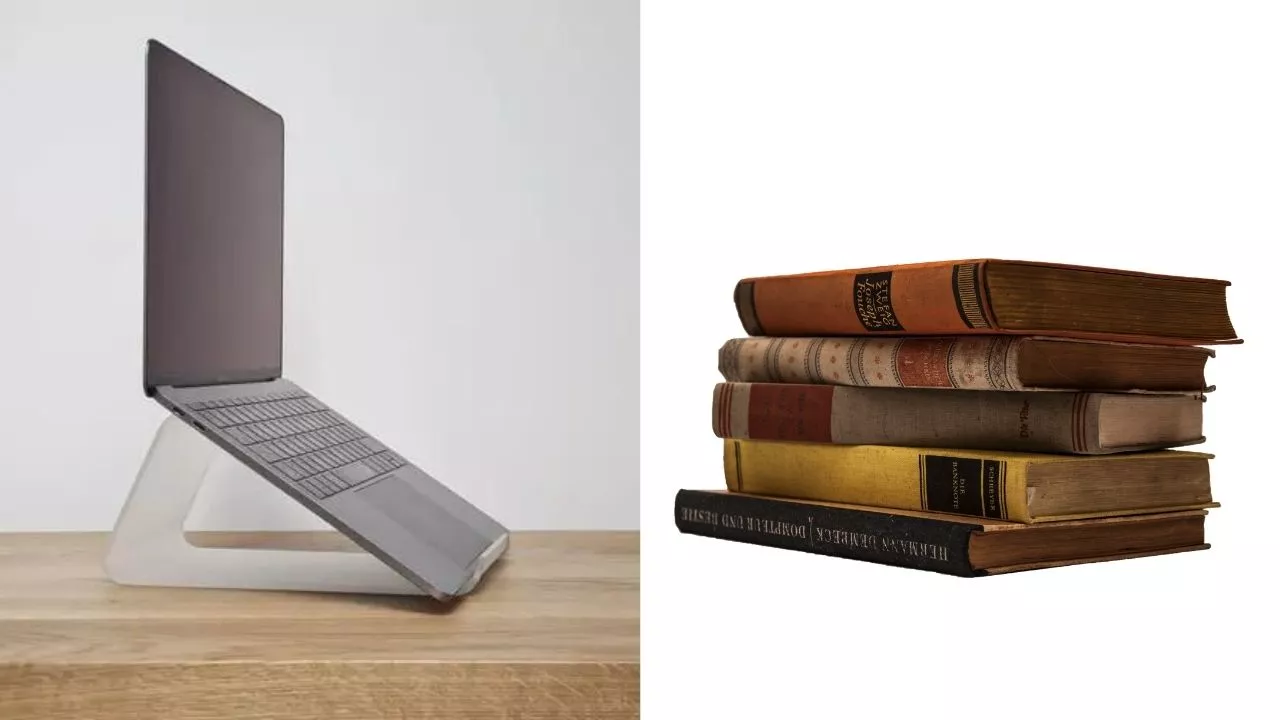 Laptop Stand vs Books